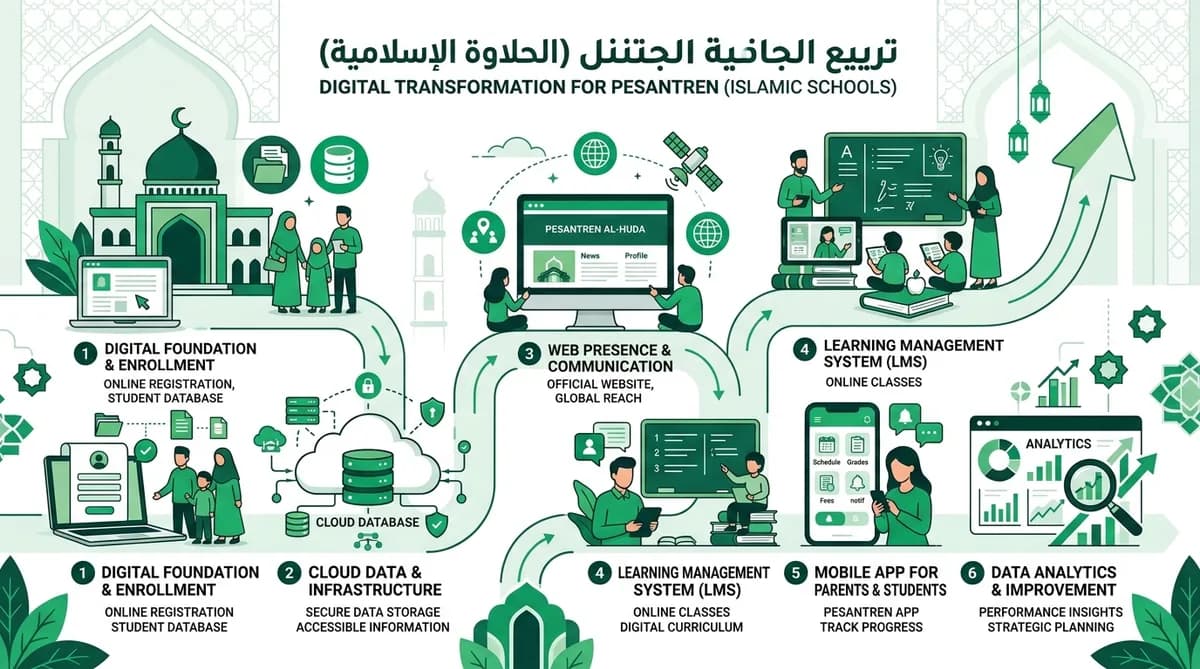 10 Langkah Awal Digitalisasi Pesantren untuk Pemula